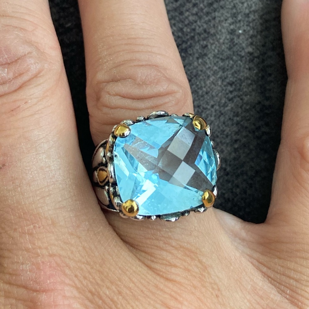 Gorgeous David Yurman look cocktail ring sz 6